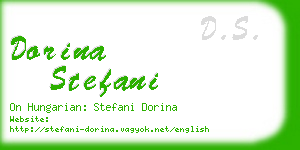 dorina stefani business card
